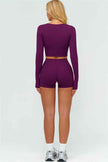The Lushness Long Sleeve Crop top