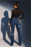 Galaxy Glow Rhinestone Boot Cut Jean
