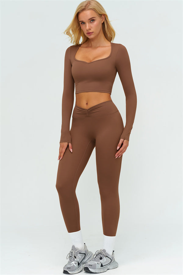The Lushness Long Sleeve Crop top