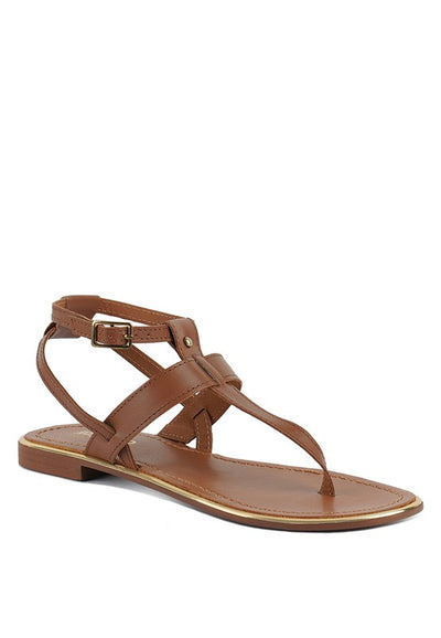 Irene Flat Thong Sandals - Pikemla