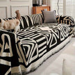 Bohemian-Style Chenille Fabric Extra Long Couch Cover Anti dog scratch