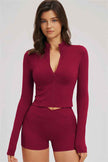 The Sizzle Zip Jacket Shorts 2-Piece Set