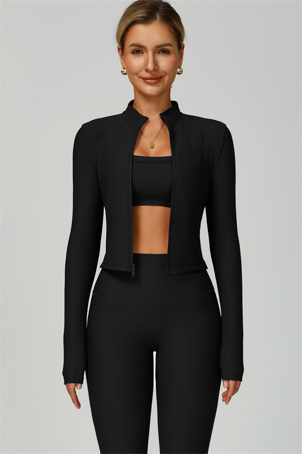 The Burst Jacket Sports Bra Leggings 3-Piece Set