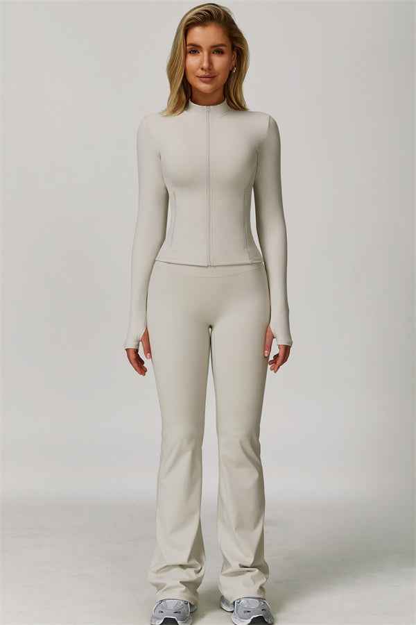 The Refresh Jacket Flared Leggings 2-Piece Set