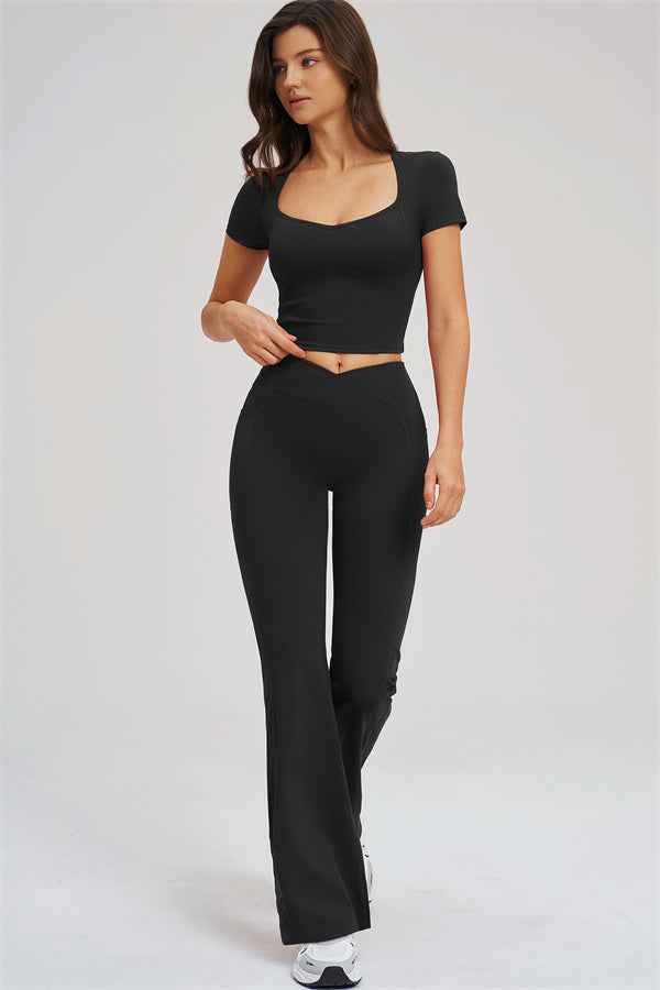 The Sizzle T-shirt Flared Leggings 2-Piece Set