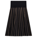 Jersey Kint Pleated Skirt