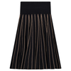 Jersey Kint Pleated Skirt