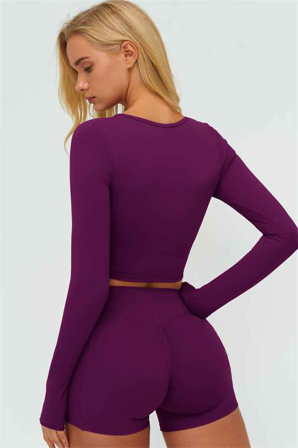 The Lushness Long Sleeve Crop top