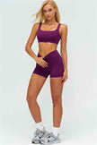 The Lushness V-Back Sports Bra Shorts 2-Piece Set