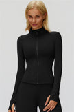 The FemmeFit Zip Jacket Straight Leg Pants 2-Piece Set