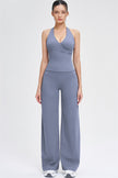 The Stride Crop Top Straight Leg Pants 2-Piece Set