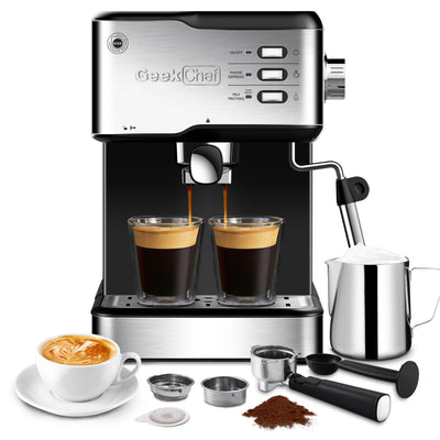 Geek Chef Espresso Machine, Espresso & Cappuccino