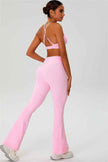 The Ember Sports Bra Crop Top Flared Leggings 3-Piece Set