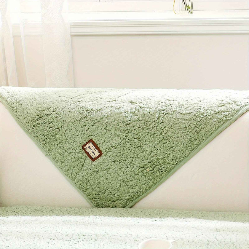 Durable 3 cushion couch cover | High-Quality Plush Sherpa Sofa Cover