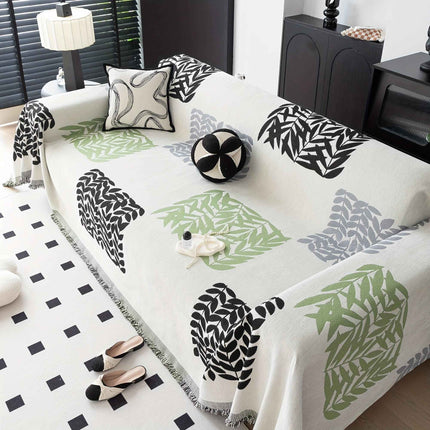 Boho Style Sofa Throw Covers with Tassel Embellishment | All-Season