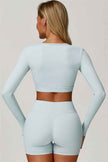 The Lavish Long Sleeve Cut-out Crop Top
