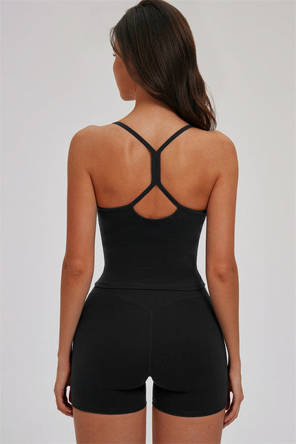 The Svelte Cross Back Tank Top Shorts 2-Piece Set