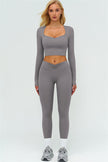 The Lushness Long Sleeve Crop top