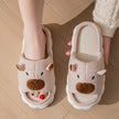 Open Toe  Couple Indoor Non-slip Linen Slippers