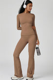 The Oasis Long Sleeve T-shirt Flared Leggings 2-Piece Set