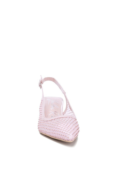 Siev Rhinestone Slingback Mules - Pikemla