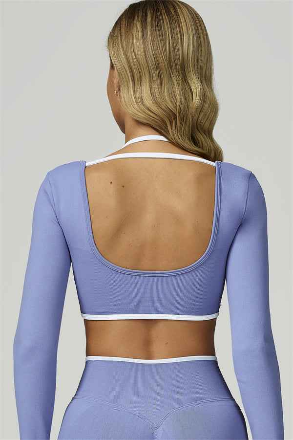 The Prime Line Long Sleeve Crop Top