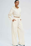 The Svelte UV protection Crop Hoodie Sweatpants 2-Piece Set