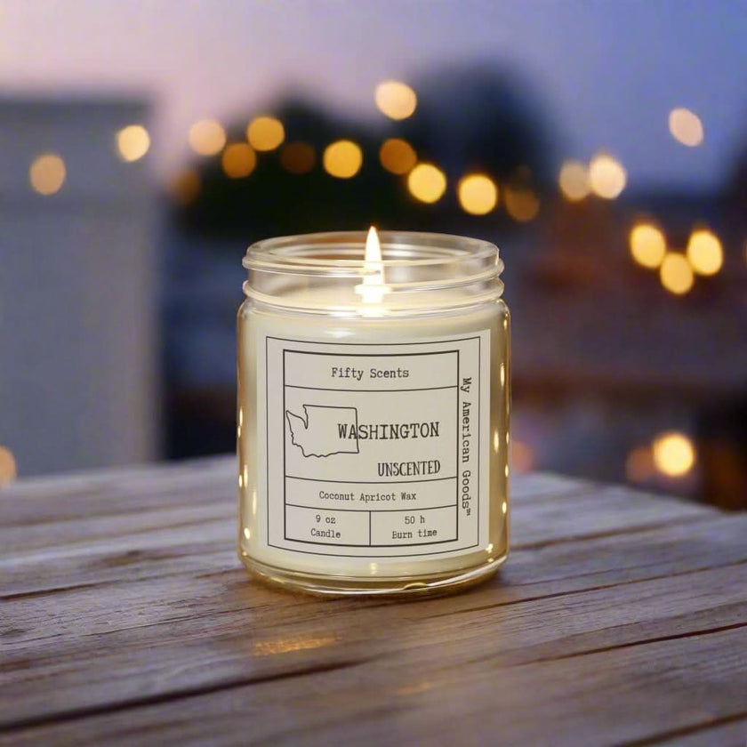 Washington unscented Candles - Coconut Apricot Wax