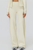The FemmeFit Zip Jacket Straight Leg Pants 2-Piece Set