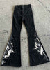 Wild West Studded Cowhide Bell Bottoms