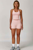 The Surge Halter Crop Top Shorts 2-Piece Set