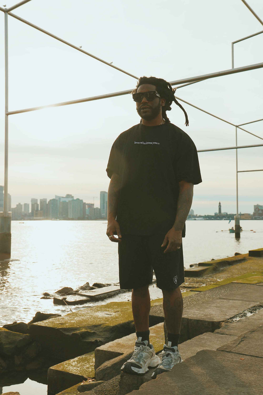 Love Who Loves You (Black - Shorts)