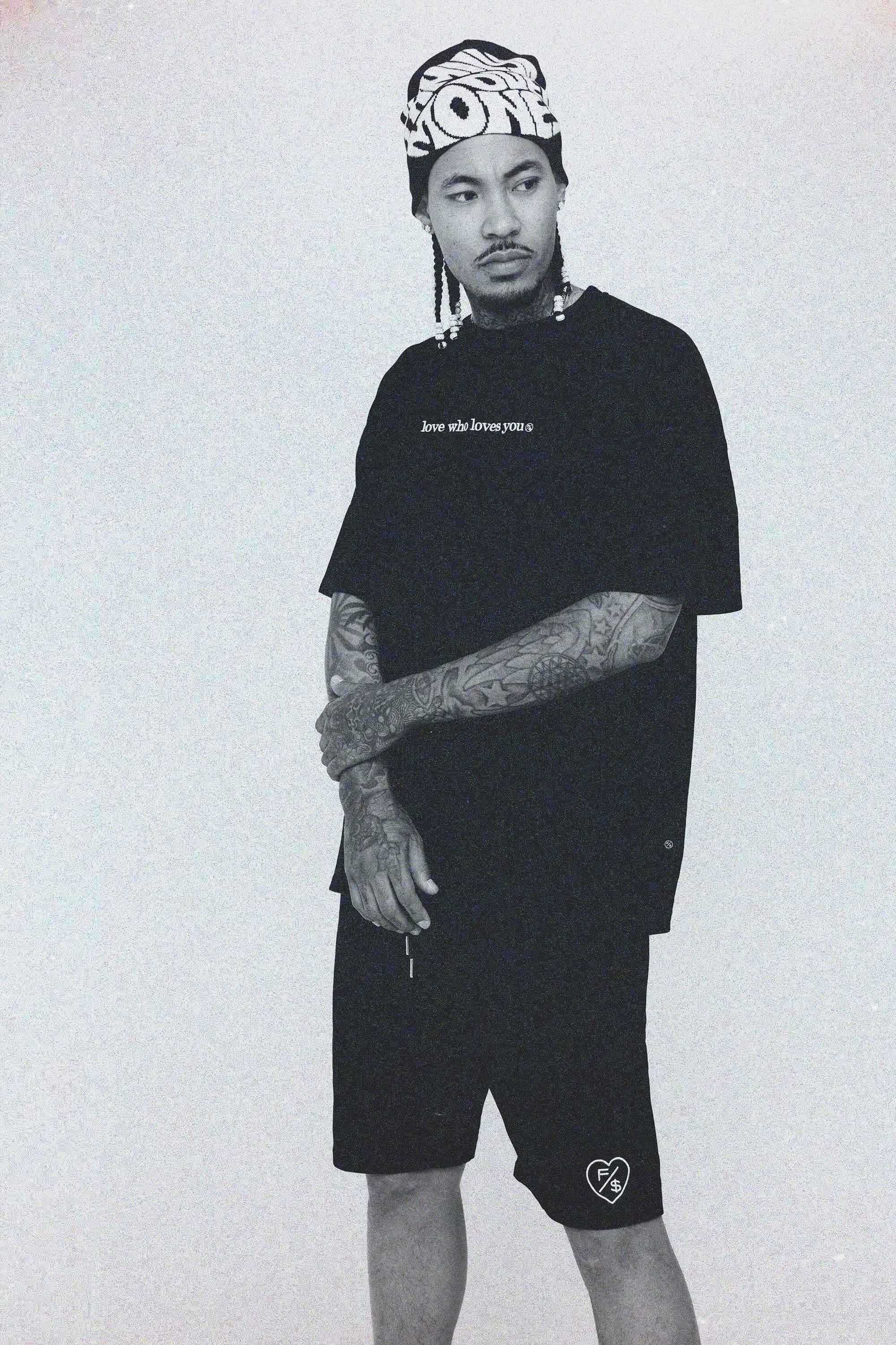 Love Who Loves You (Black - Shorts)