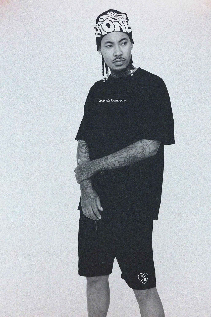 Love Who Loves You (Black - Shorts)