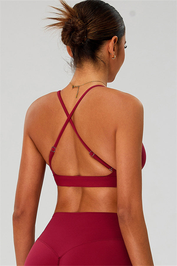 The Ember Sports Bra Crop Top Flared Leggings 3-Piece Set