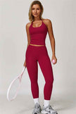 The Surge Halter Crop Top Leggings 2-Piece Set