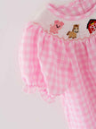 Farm Pink Smocking Embroidered Girls Dress