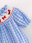 Farm Smocking Embroidered Girls Outfits