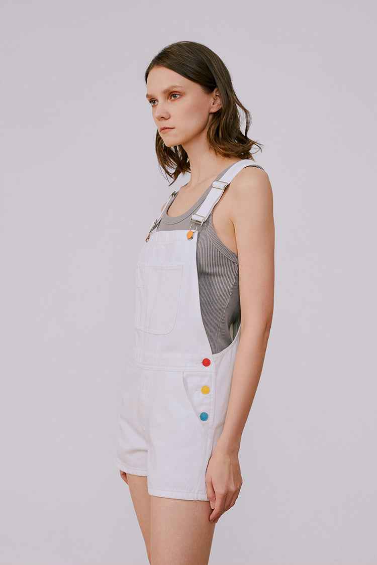 Rainbow Overall Shorts HJ109