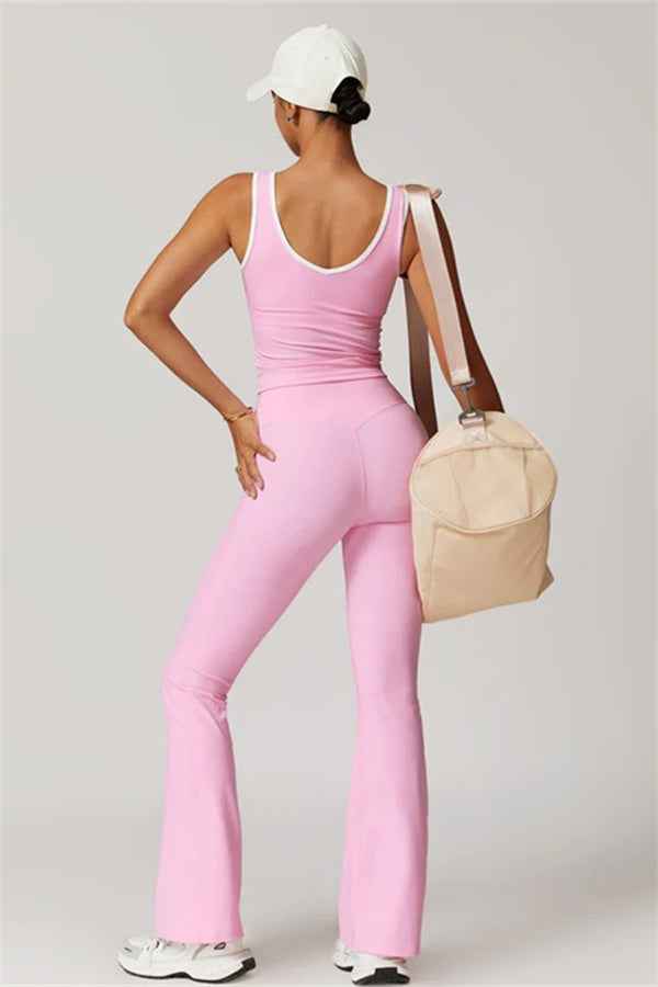 The Stamina Tank Top Flared Leggings 2-Piece Set