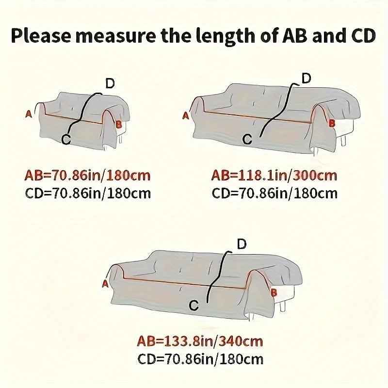 Boho Couch Cover Ultra Soft | All-Seasons Chenille Fabric |