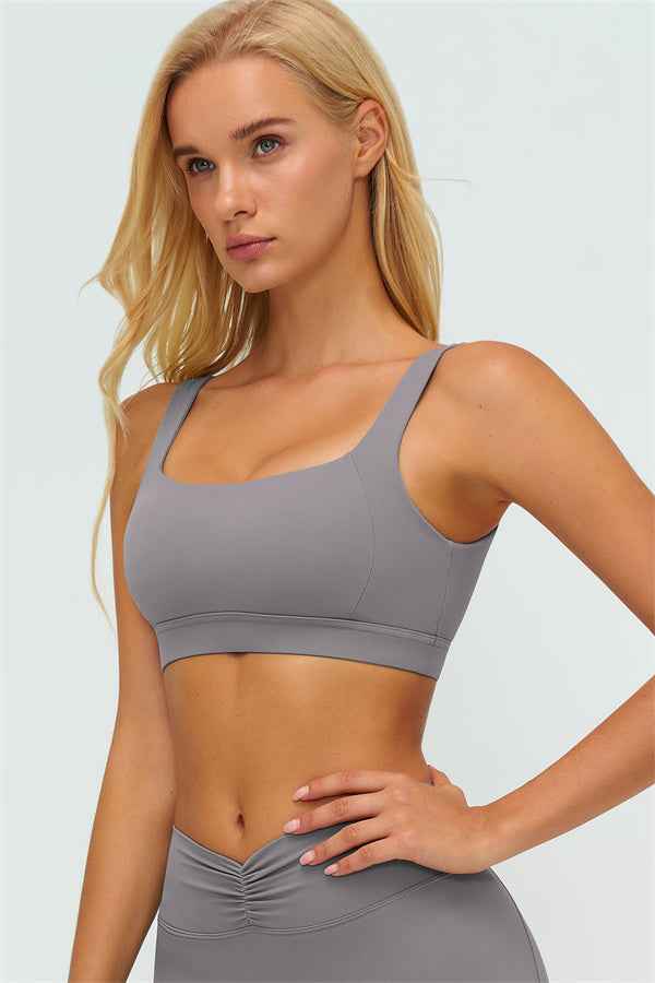The Lushness V-Back Sports Bra Flared Leggings 2-Piece Set
