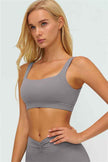 The Lushness V-Back Sports Bra Flared Leggings 2-Piece Set