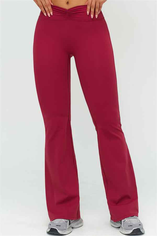 The Lushness Y-Back Sports Bra Flared Leggings 2-Piece Set