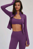 The Kinetic Zip Jacket Sports Bra Leggings 3-Piece Set