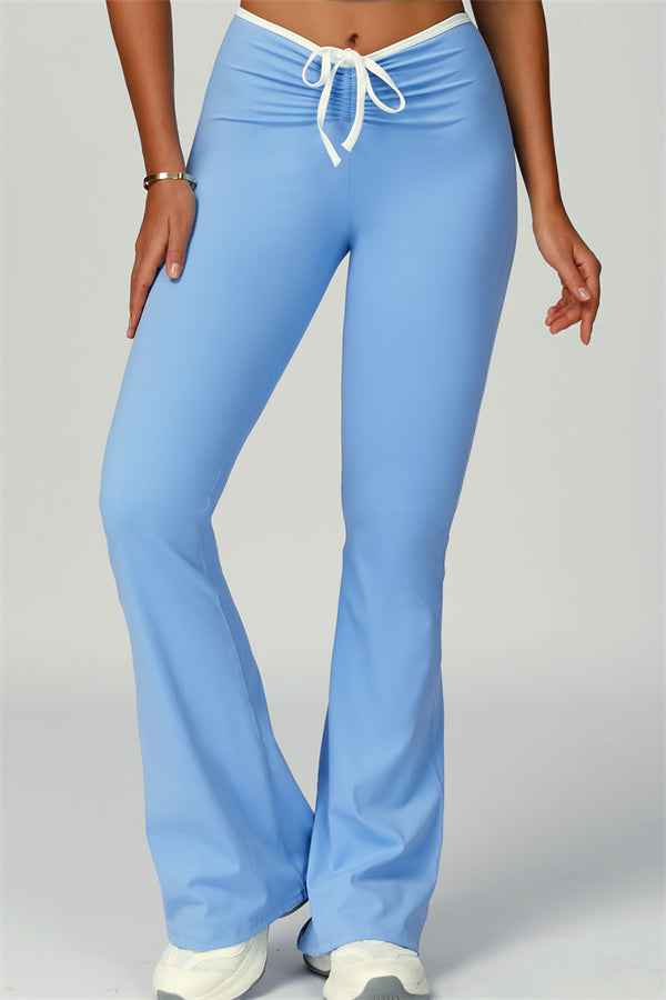 The Skyline Tie Top Flared Leggings 2-Piece Set