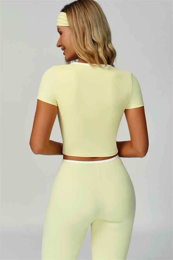 The Skyline Tie Top Flared Leggings 2-Piece Set