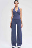 The Stride Crop Top Straight Leg Pants 2-Piece Set