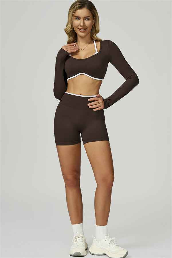 The Prime Line Long Sleeve Crop Top