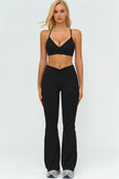 The Lushness Y-Back Sports Bra Flared Leggings 2-Piece Set